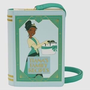 Loungefly The Princess and the Frog Tiana Recipe Book Crossbody Bag NWT